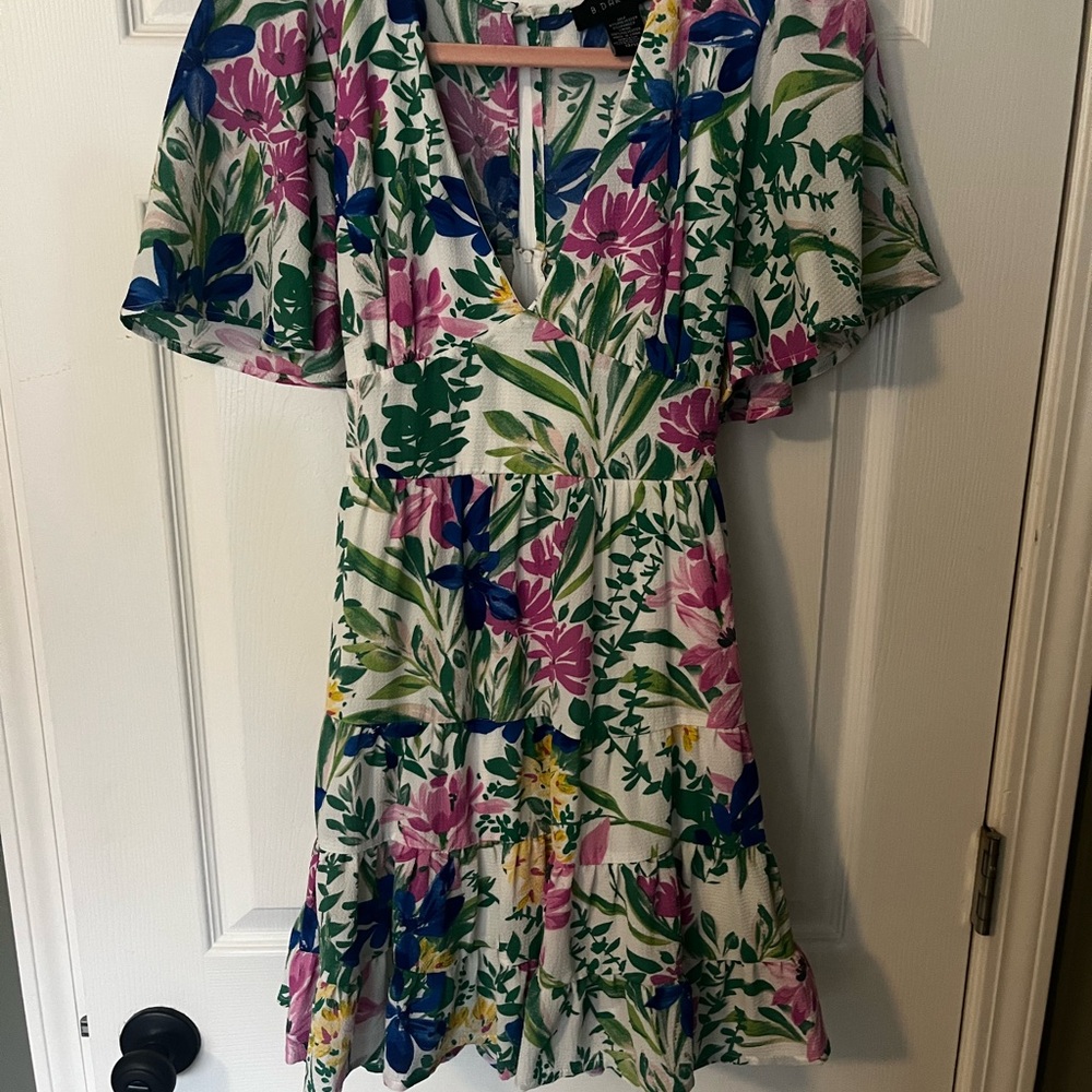 B Darlin Multicolor Floral Dress